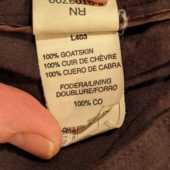 Giorgio Armani Goat Skin Men's Jacket (size 46)